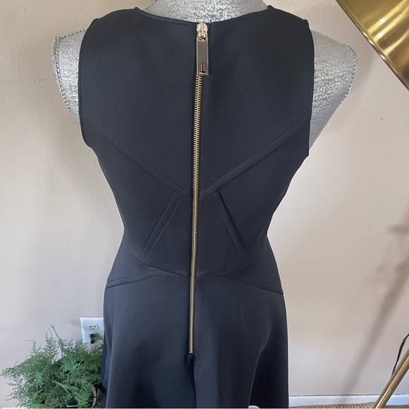 TED BAKER- Iconic Neoprene Skater Dress-BLACK - Picture 6 of 10